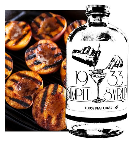 Grilled Peach Simple Syrup